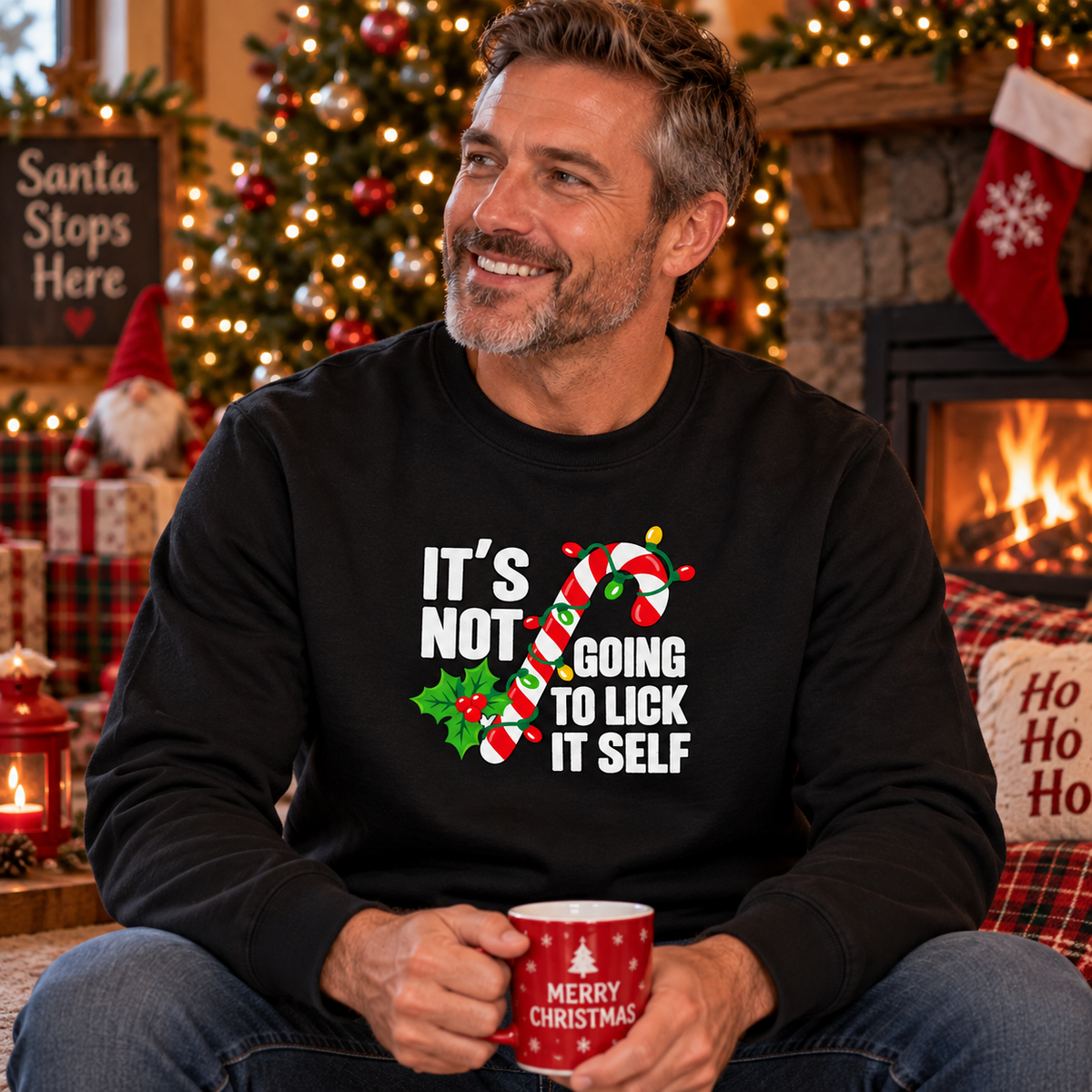 Candy Cane - Funny Christmas Jumper