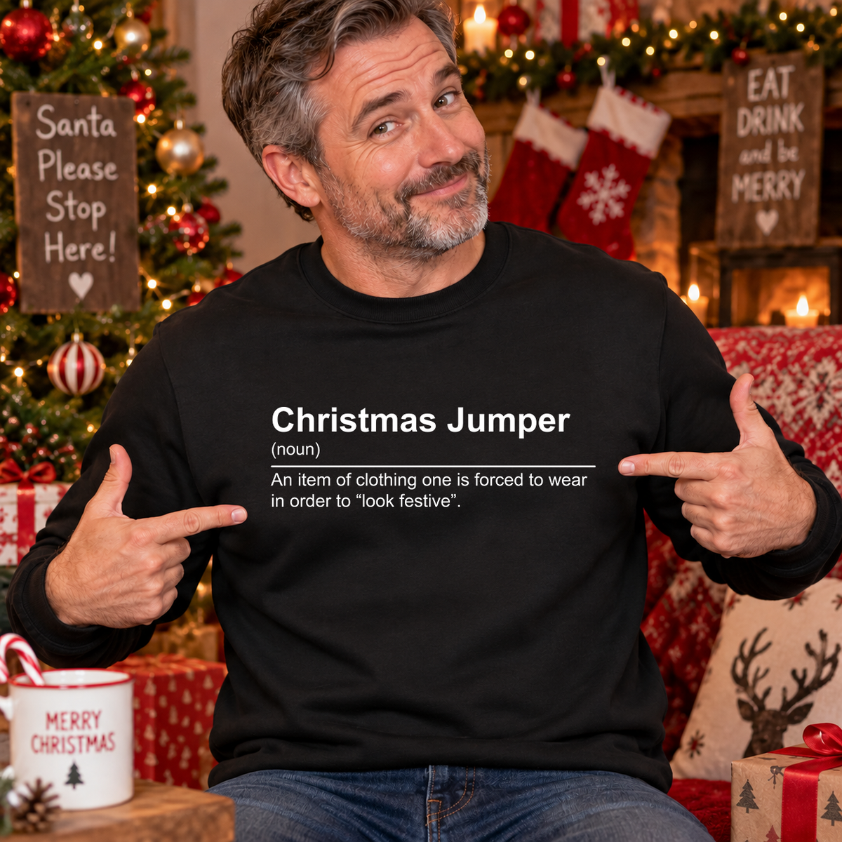 True - Funny Christmas Jumper