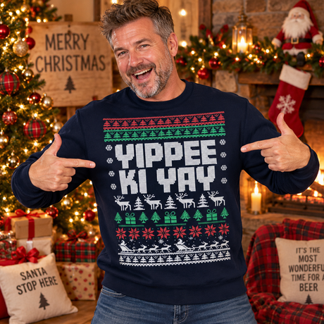 Yippee Ki Yay - Funny Christmas Jumper