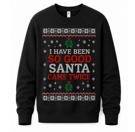 Santa Came Twice (HERS) – Funny Christmas Jumper