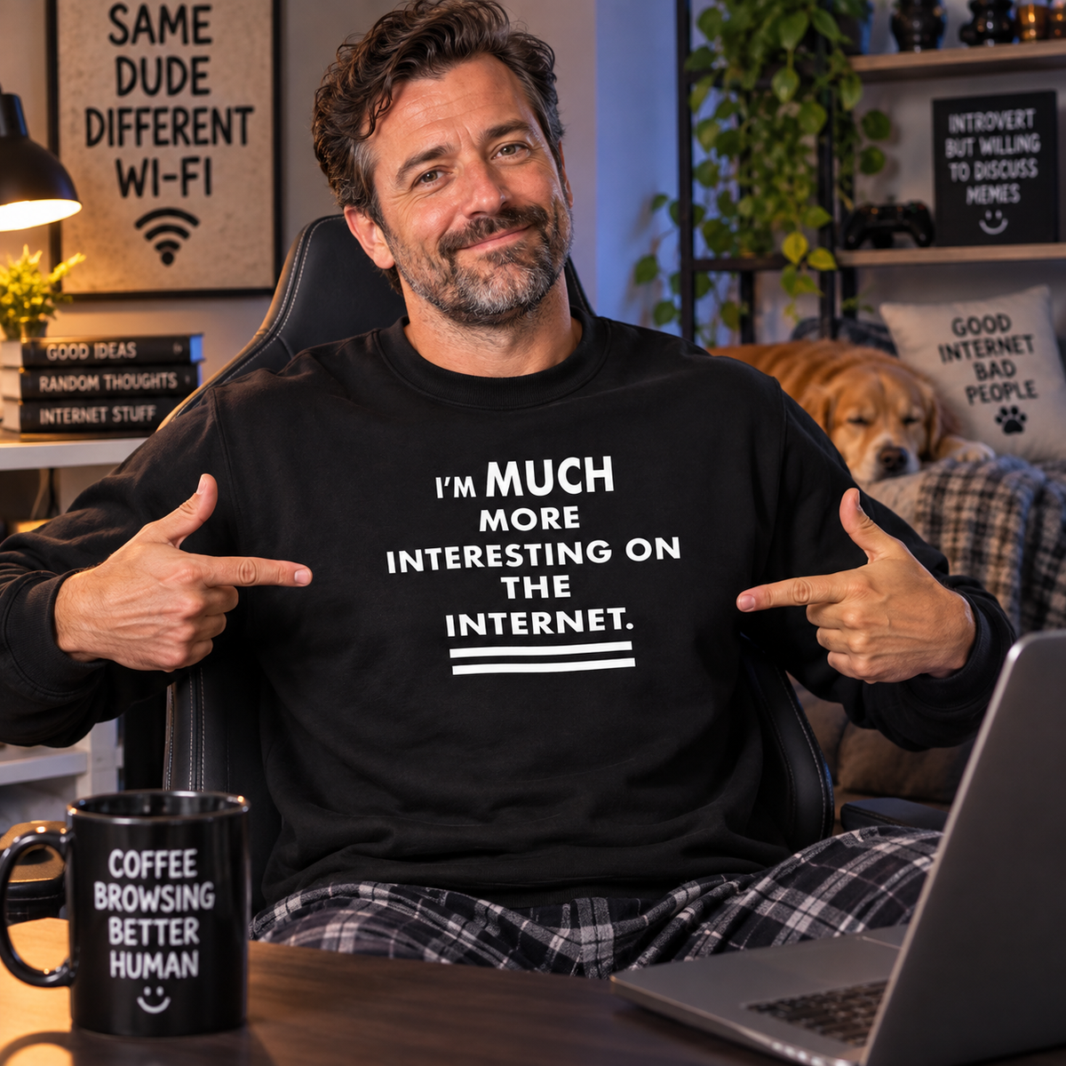 I'm Much More Interesting On The Internet Jumper