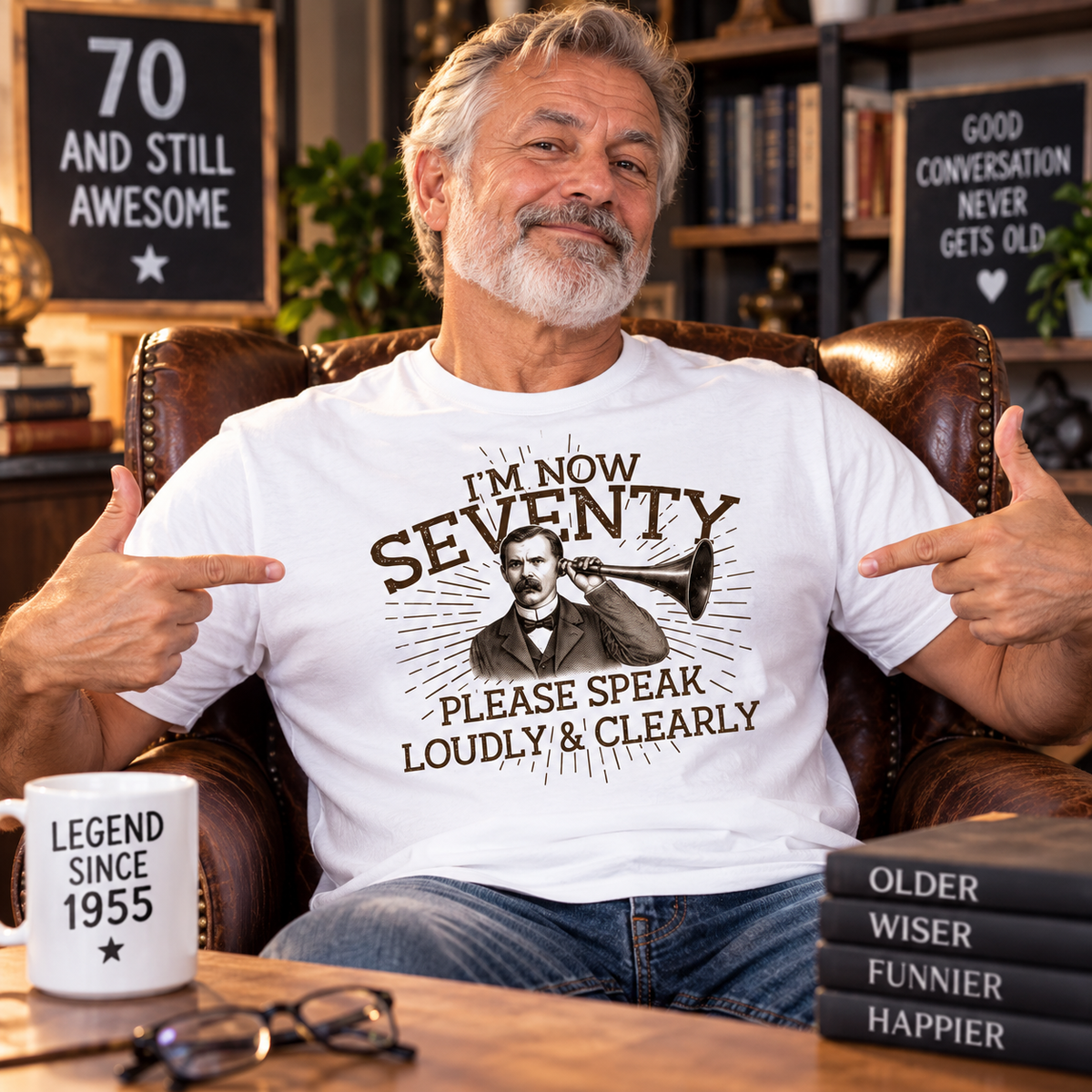 I'm Now Seventy 70th Birthday T Shirt
