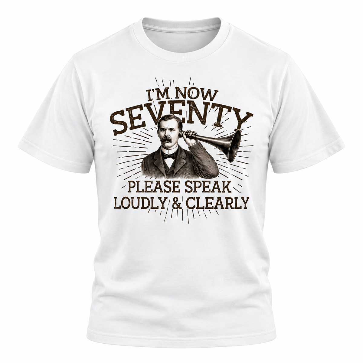 I'm Now Seventy 70th Birthday T Shirt