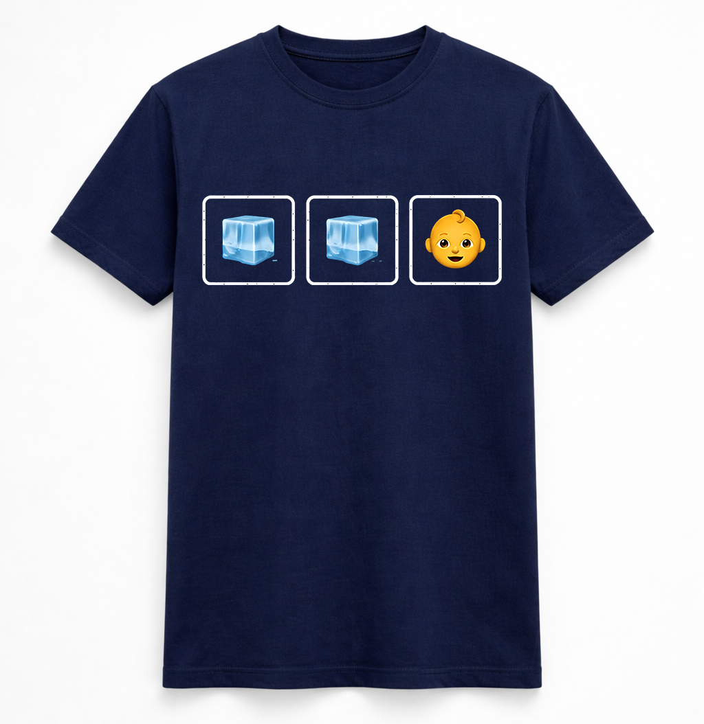 Ice ice baby Emoji Rebus Tee