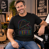 Neon Grand Piano Tee