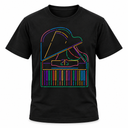 Neon Grand Piano Tee