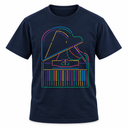 Neon Grand Piano Tee