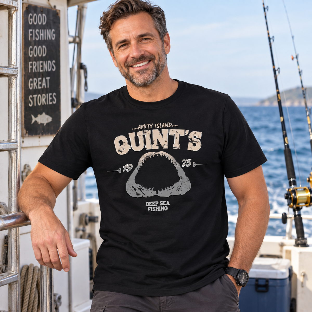 Quint's Deep Sea Fishing Tee