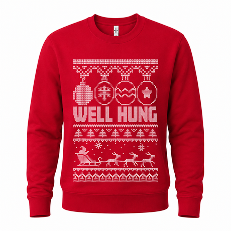 Well Hung – Funny Christmas Jumper