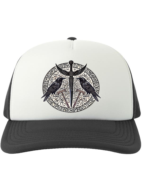 Raven Rune Trucker Hat