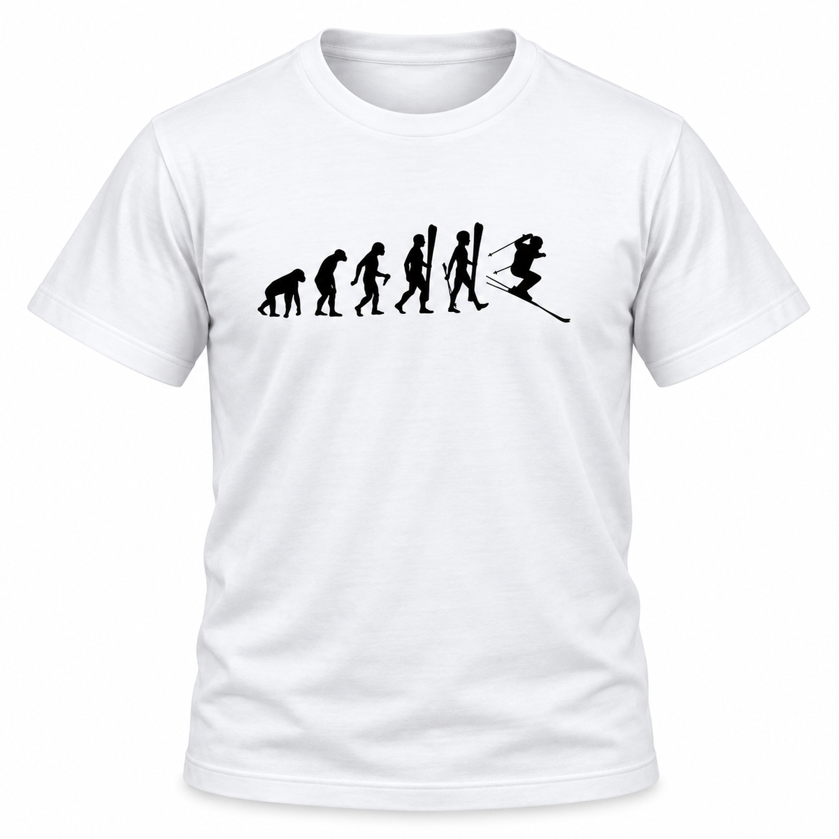 Skiing Evolution T-Shirt