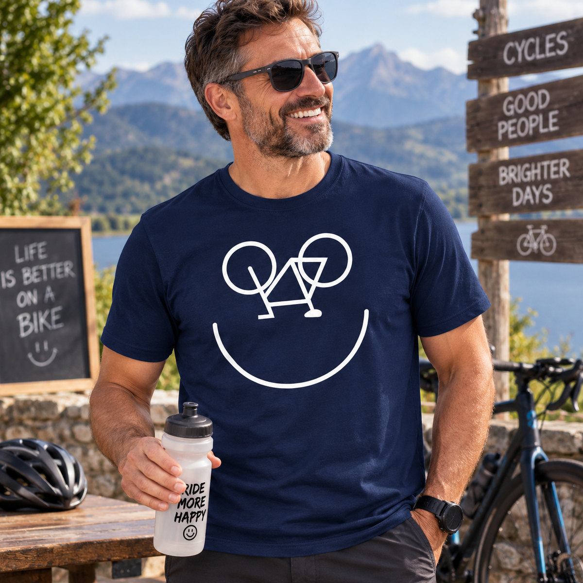 Smiling Bike T Shirt