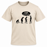 Stop Following Me Evolution T Shirt