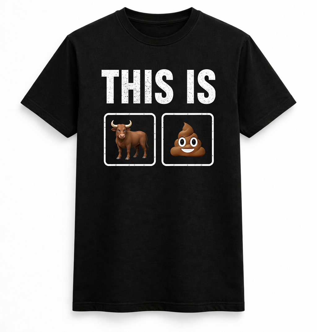 This is bull Emoji Rebus Tee