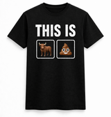 This is bull Emoji Rebus Tee