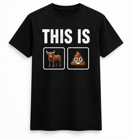 This is bull Emoji Rebus Tee