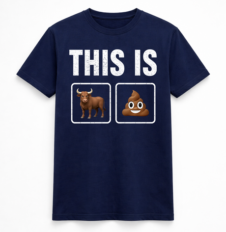 This is bull Emoji Rebus Tee