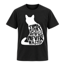 Time Spent With Cats is Never Wasted T Shirt