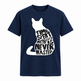 Time Spent With Cats is Never Wasted T Shirt