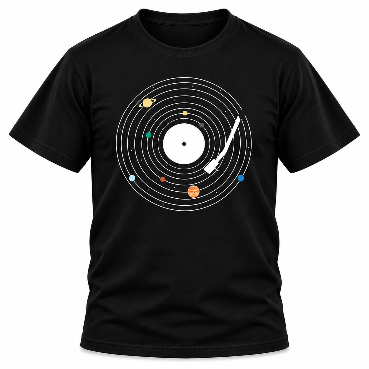 Vinyl Solar System T-shirt