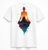 Zen Sunset Meditation Graphic Tee
