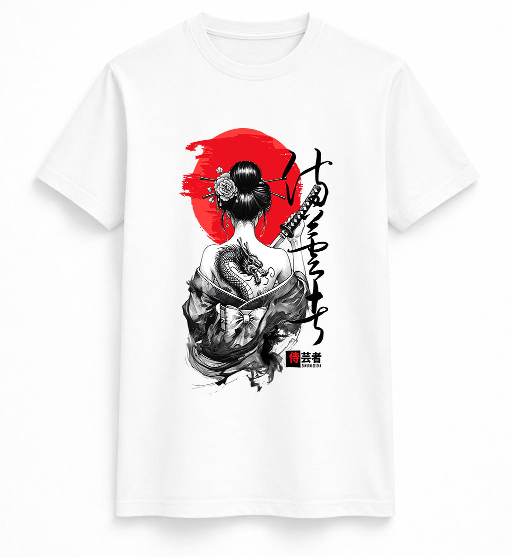 Dragon Ink Geisha Tee