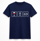 Wine, Dine & 69 Emoji Rebus Tee