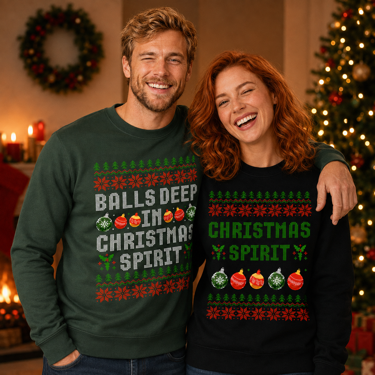 Christmas Spirit (HER)– Funny Christmas Jumper