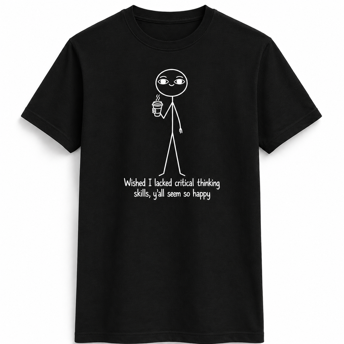 Critical Thinking Stick Figure Tee