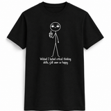 Critical Thinking Stick Figure Tee