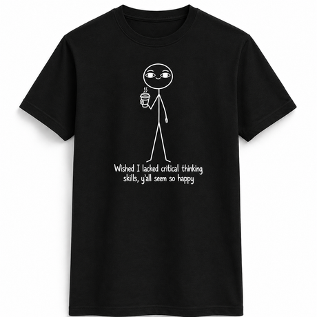 Critical Thinking Stick Figure Tee