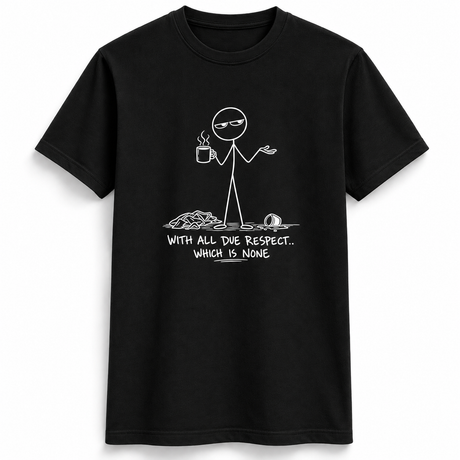 Due Respect Stick Figure Tee