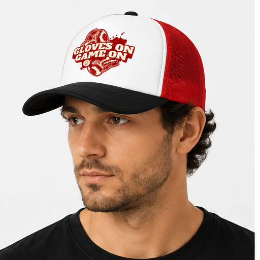Gloves On Game On Trucker Hat