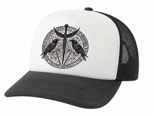 Raven Rune Trucker Hat