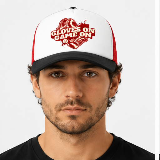 Gloves On Game On Trucker Hat