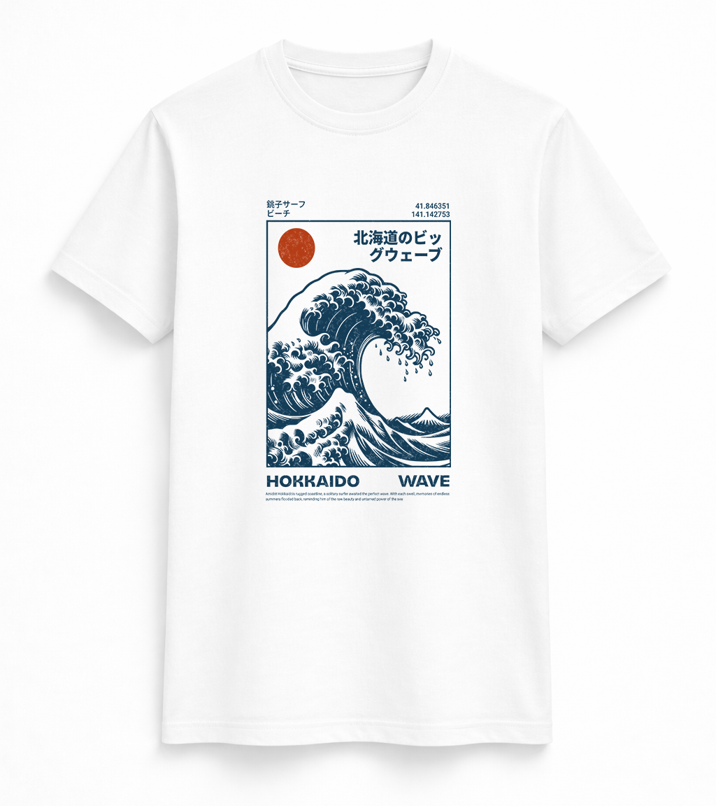 Hokkaido Great Wave Graphic Tee