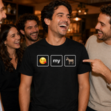 Kiss my A** Emoji Rebus Tee