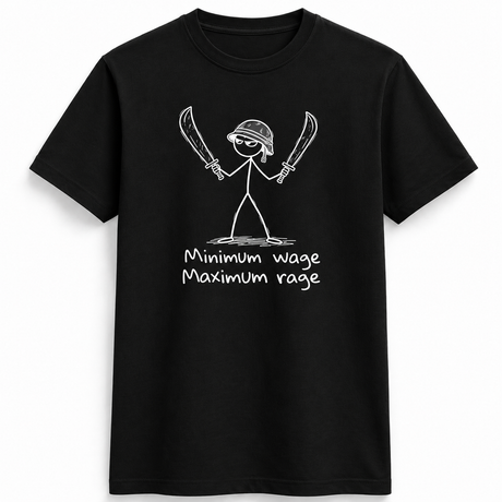Minimum Wage Stick Figure Tee