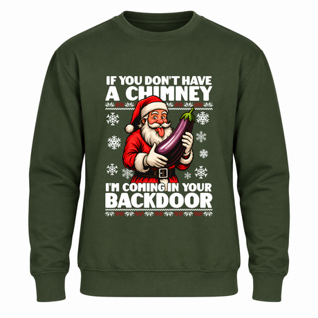 Back Door - Funny Christmas Jumper