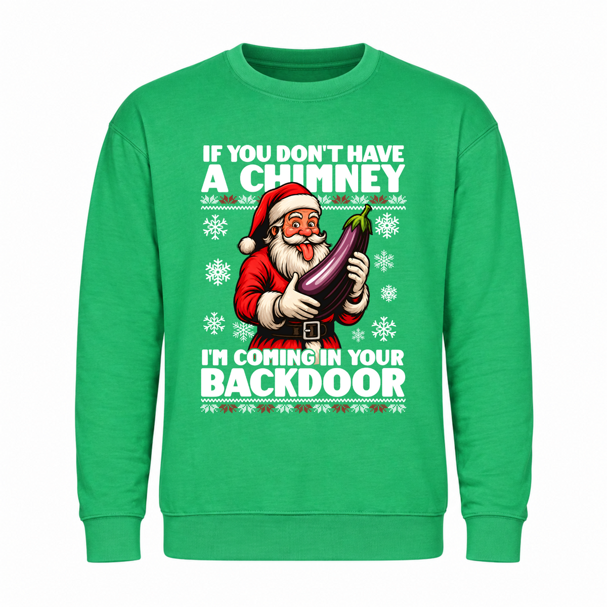 Back Door - Funny Christmas Jumper