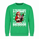 Back Door - Funny Christmas Jumper