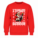 Back Door - Funny Christmas Jumper
