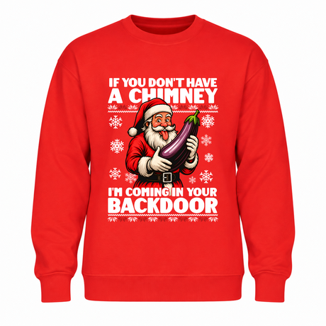 Back Door - Funny Christmas Jumper