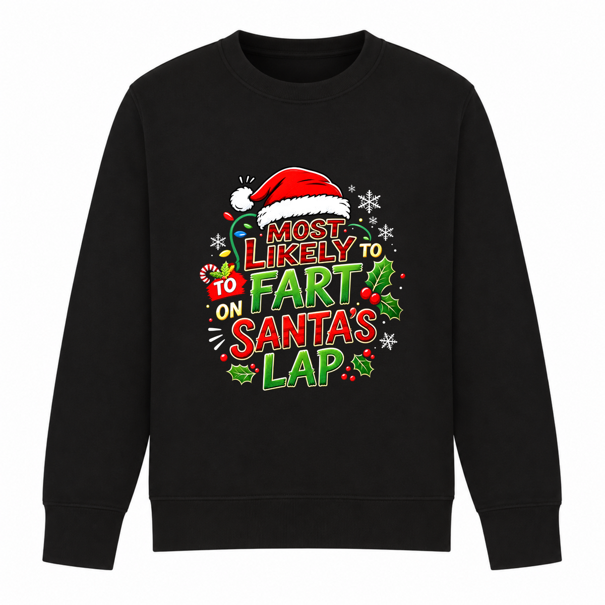 Fart On Santa’s Lap - Funny Christmas Jumper
