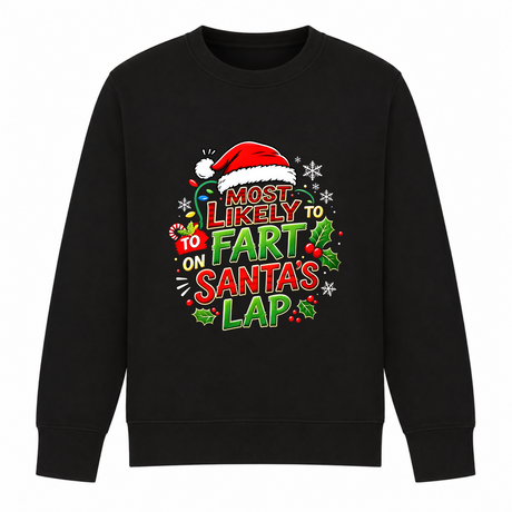 Fart On Santa’s Lap - Funny Christmas Jumper