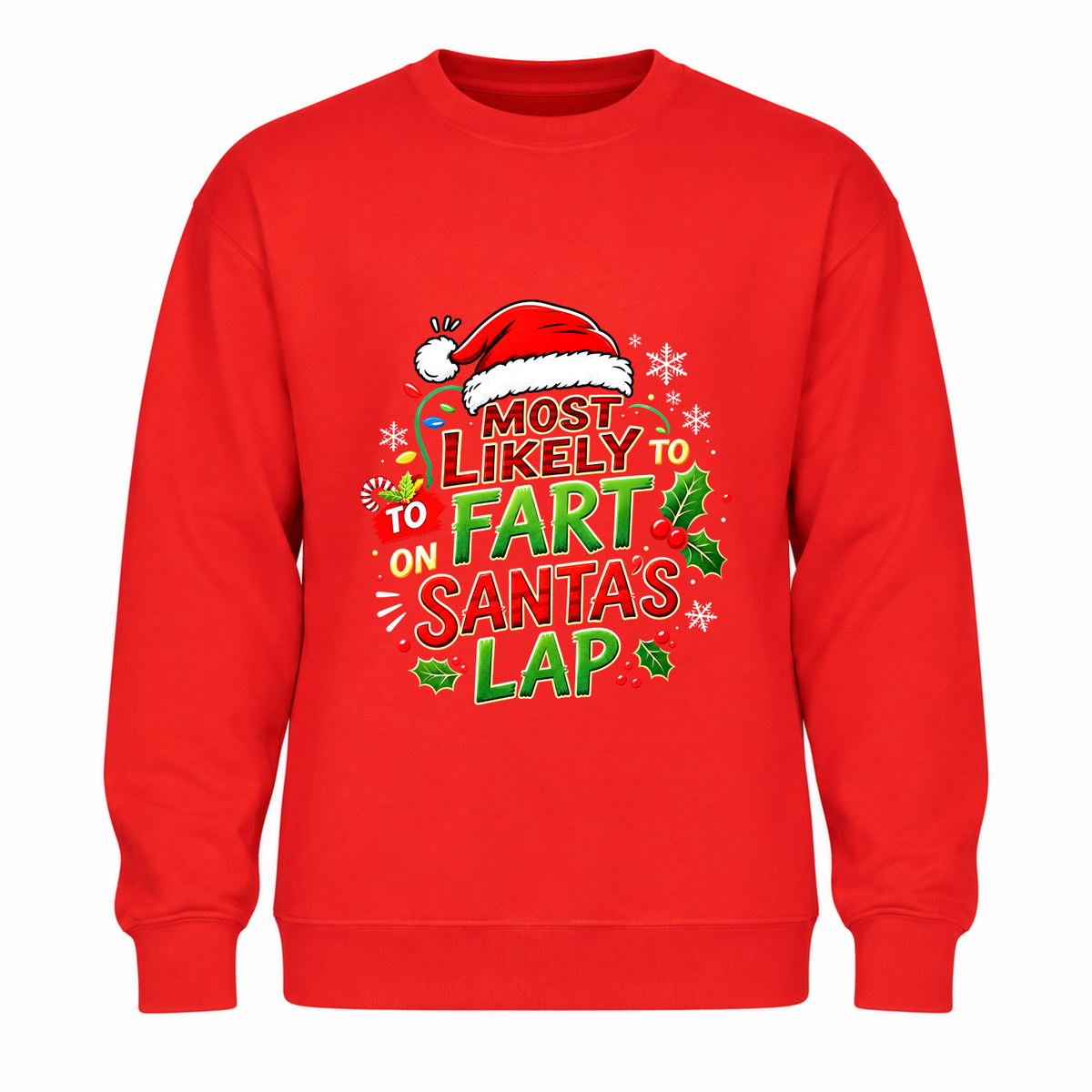 Fart On Santa’s Lap - Funny Christmas Jumper
