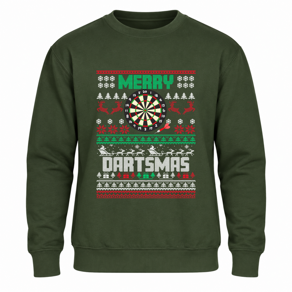 Merry Dartmas - Funny Christmas Jumper