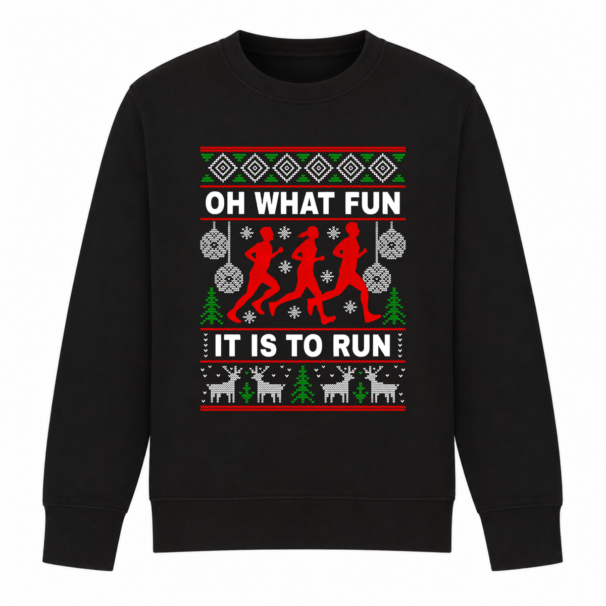 Oh What Fun It Is To Run - Funny Christmas Jumper
