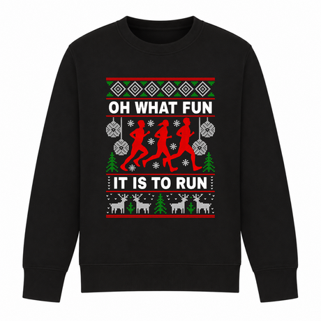 Oh What Fun It Is To Run - Funny Christmas Jumper