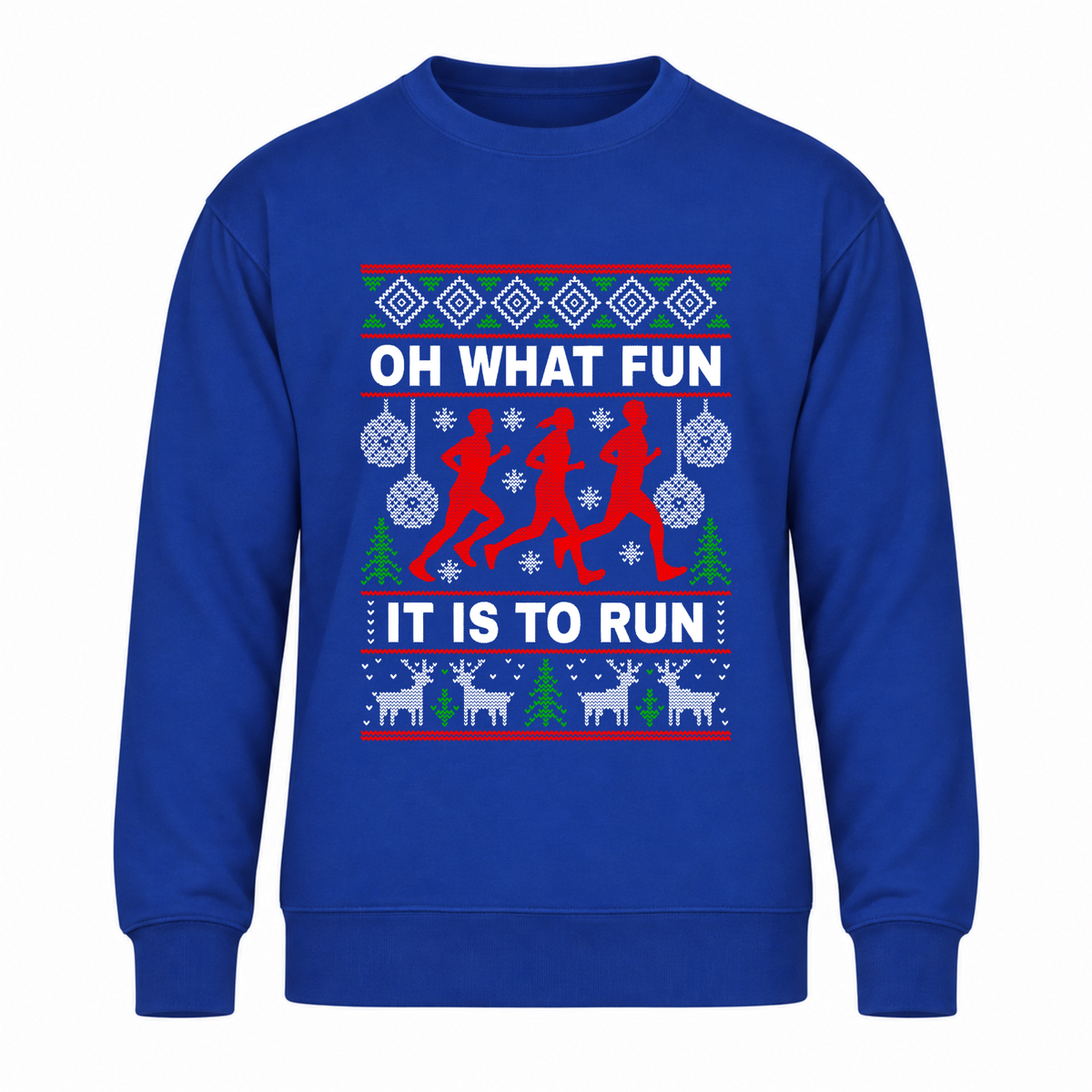 Oh What Fun It Is To Run - Funny Christmas Jumper